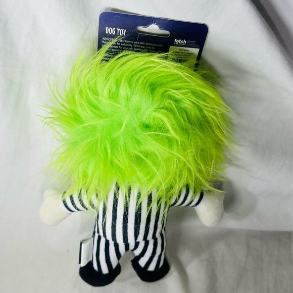 BEETLEJUICE Fetch PLUSH FOR DOGS 9" Pet Squeaky Dog Toy NWT Horror Collectible - Picture 2 of 2